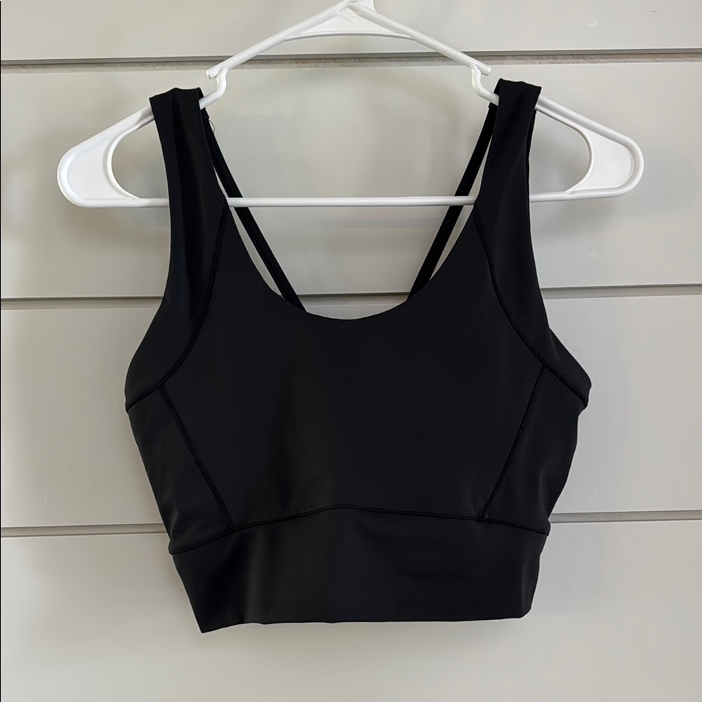 Amazon Black Sleeveless Fitted Crop Top